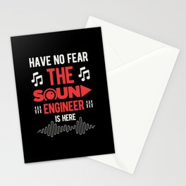 Funny Sound Engineer Stationery Card