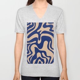 20 Abstract Swirl Shapes 220711 Valourine Digital Design V Neck T Shirt