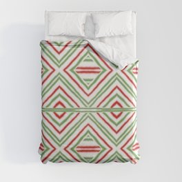 New Red & Green Holiday Pattern  Duvet Cover