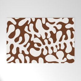 White Matisse cut outs seaweed pattern 8 Welcome Mat