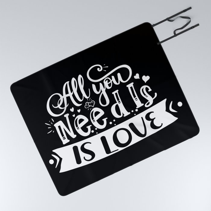 All You Need Is Love Picnic Blanket