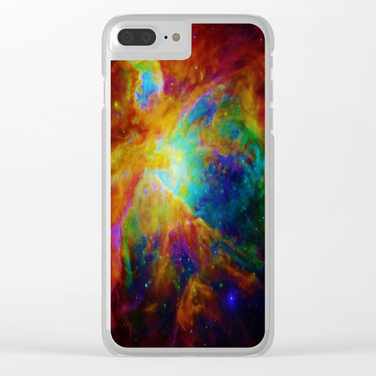 Orion NEBula : Colorful Galaxy Clear iPhone Case