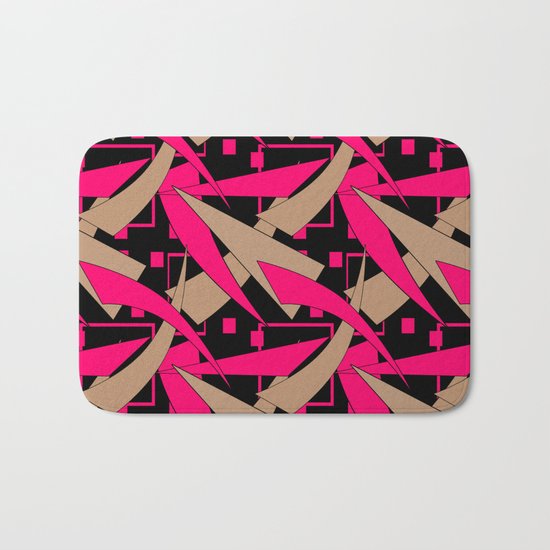 Creative abstract pattern . Geometric shapes .4 Bath Mat