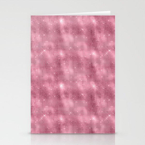 Luxury Pink Sparkle Pattern Stationery Cards