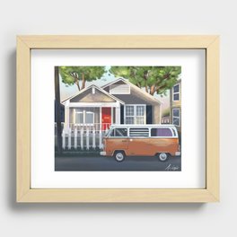 Orange Van Recessed Framed Print