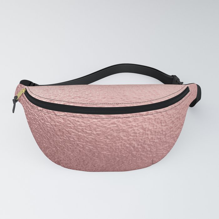 Pure Rose Gold Metal Pink Fanny Pack