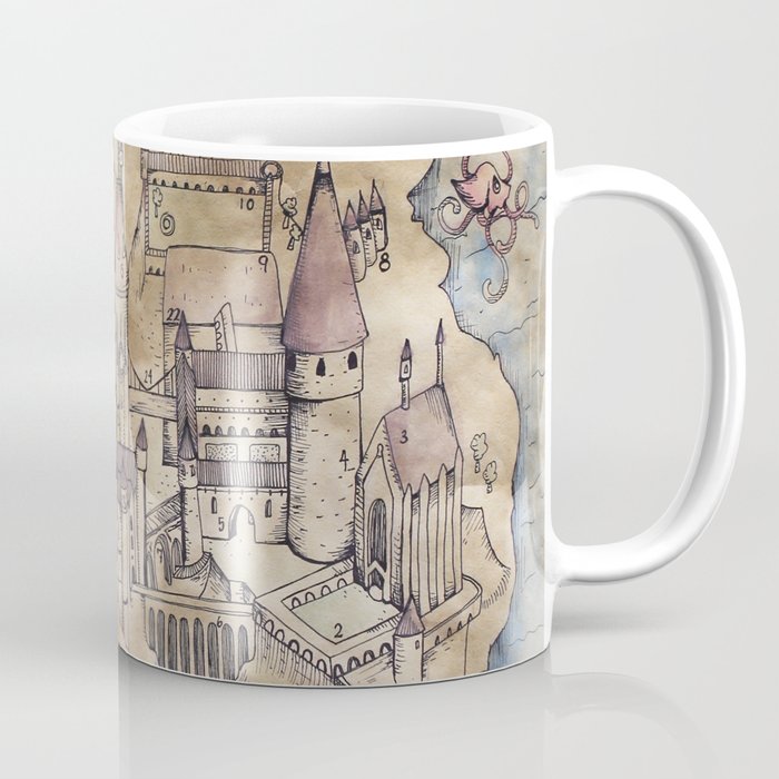 Hogwarts Map Coffee Mug