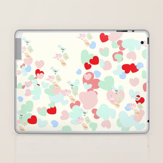 Hearts Laptop & iPad Skin