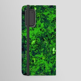 Green glass fragments Android Wallet Case