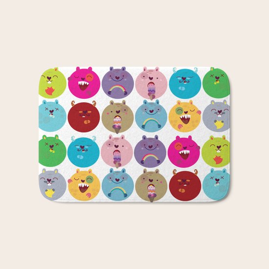 Cute bunnyballs Bath Mat