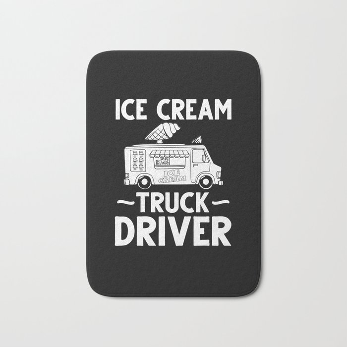 Ice Cream Truck Driver Ice Cream Van Man Bath Mat