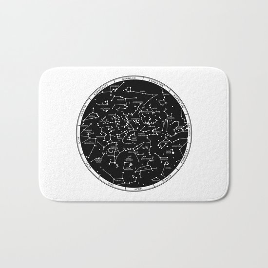 Star Map Bath Mat