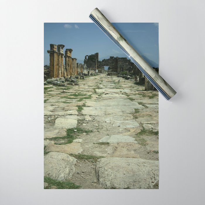 Roadway of Pamukkale Photograph Wrapping Paper