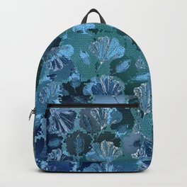 Mosaic Ginkgo (Sapphire Blue) Backpack