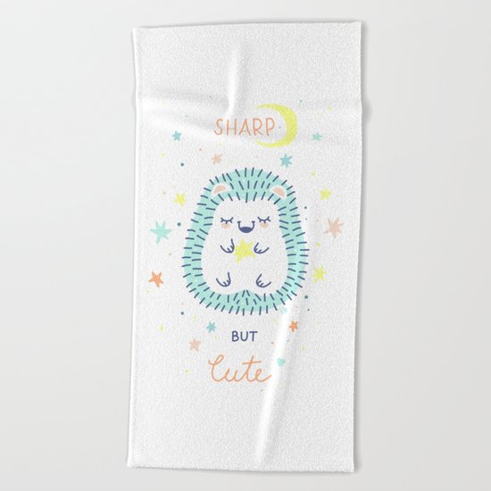 Cute Hedgehog Beach Towel