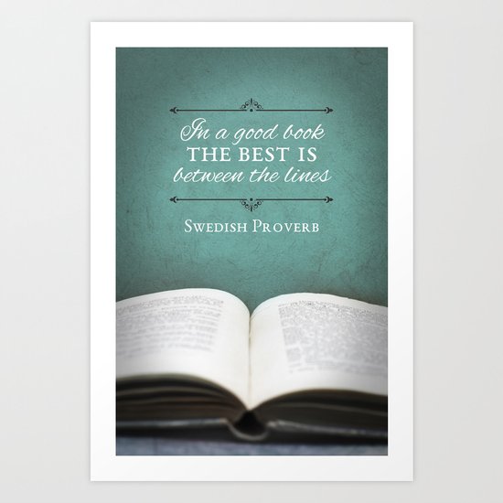 Good Books Art Print