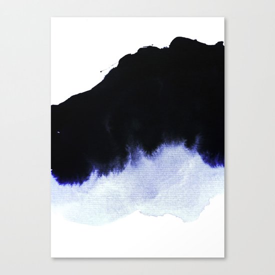 black & blue Canvas Print