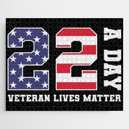 22 A Day Veteran Lives Matter Jigsaw Puzzle