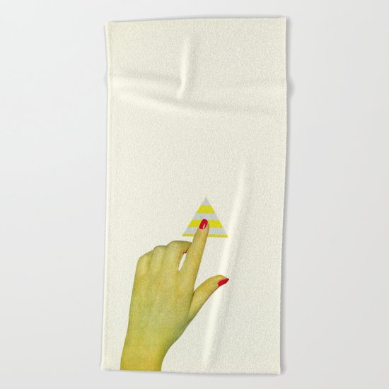 Press the Button Beach Towel