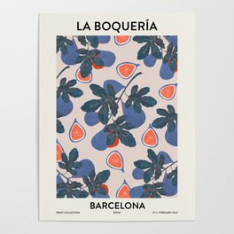 Fruit market Barcelona Inspiration Poster