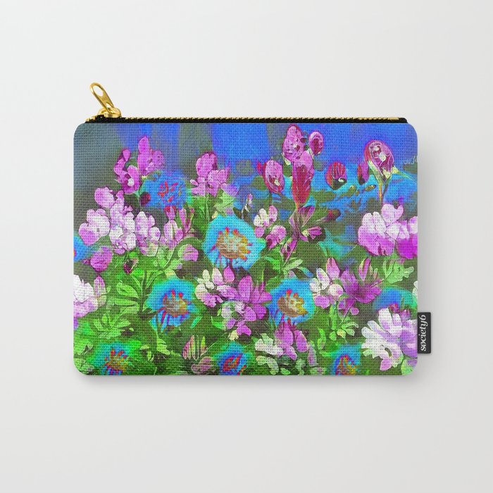 Mauve Blossoms Carry-All Pouch