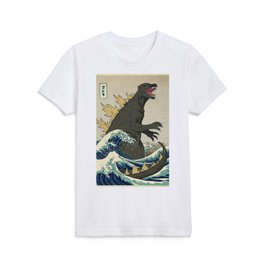 The Great Godzilla off Kanagawa Kids T Shirt | Movies & TV, Vintage, Sci-Fi, Illustration 
