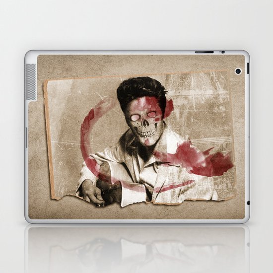 he's dead get over it Laptop & iPad Skin