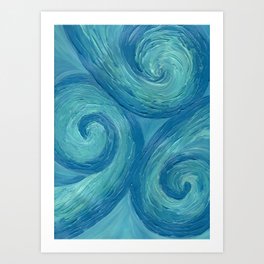 Swirling Art Print