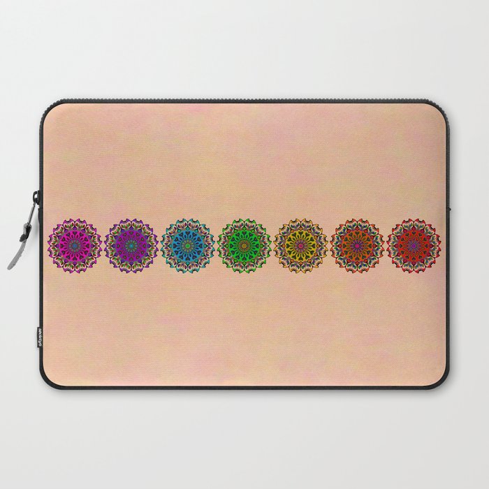 Colorful Rainbow Chakra Mandala Yoga Meditation Seven Sacred