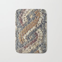 Roman mosaic Bath Mat | Relic, Digital Manipulation, Old, Digital, Red, Floor, Tiles, Merida, Green, Colors 