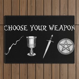 Choose Your Weapon Outdoor Rug