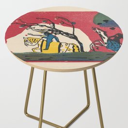 Wassily Kandinsky Sounds Woodcut art 1910s. Klange Plate 01 (1913) - Klänge Sounds Woodcut art Side Table