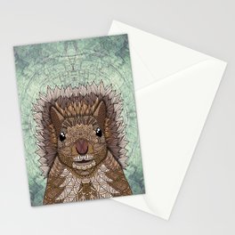 Ornate Squirrel Stationery Card