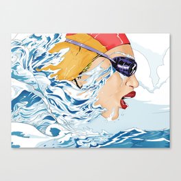 The Swimmer Canvas Print