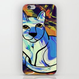 flame cat abstract iPhone Skin