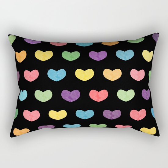 Colorful hearts II Rectangular Pillow