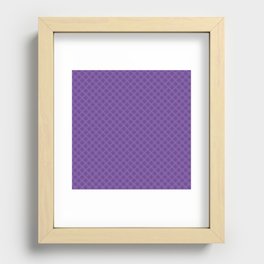 Fuzzy Dots Purple Recessed Framed Print