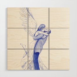 An Angel's Kiss Wood Wall Art