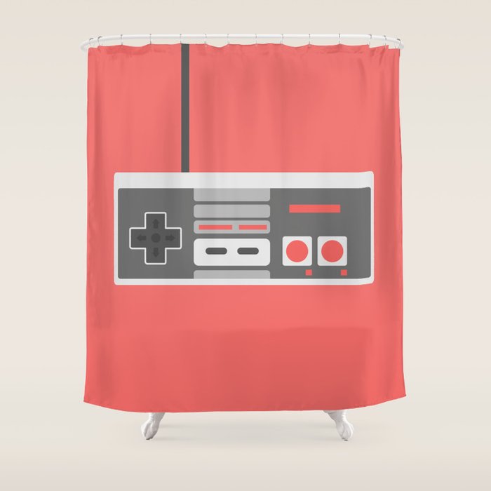 48 Nes Controller Shower Curtain By Mnmlthing Society6