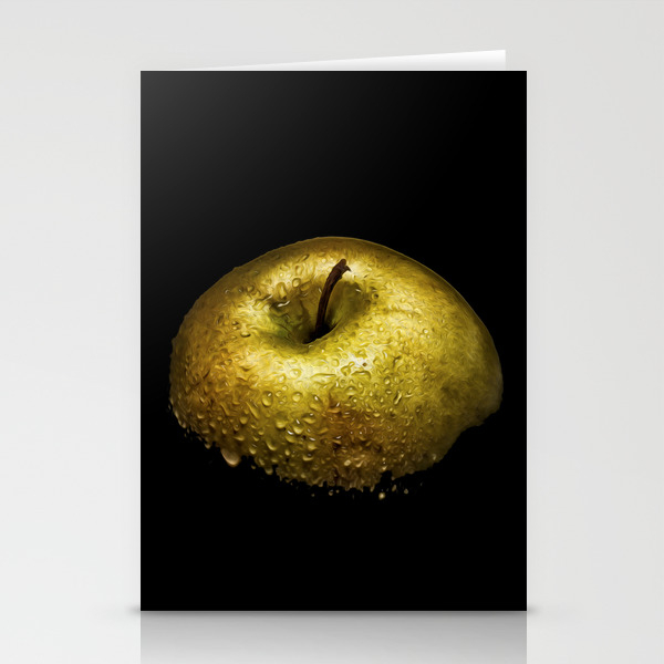 Golden Apple Wet Stationery Cards By Alessandromartinetti Society6