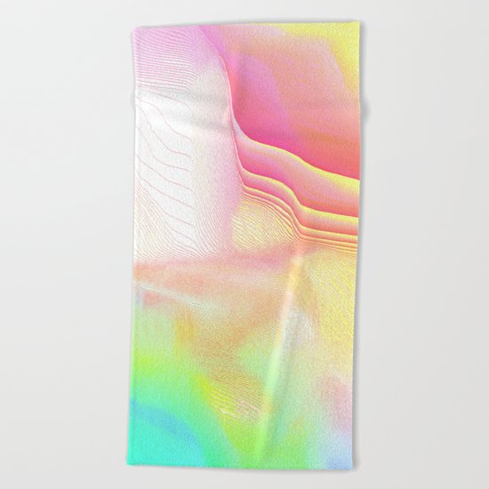 Pastel Pool Hallucination Beach Towel