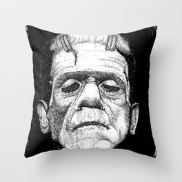 Frankensteins Monster Throw Pillow