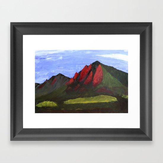 Flatirons Framed Art Print