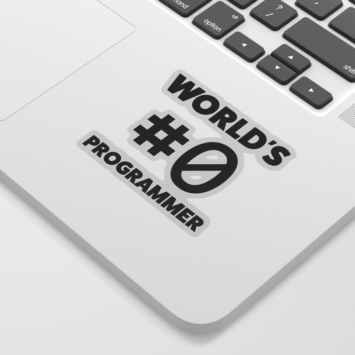 World's #0 programmer Sticker