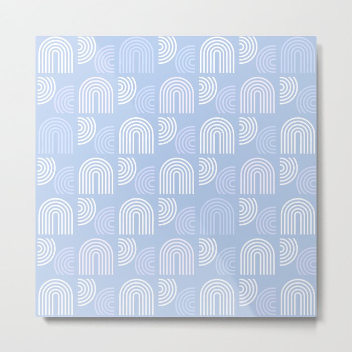 Arches on Baby Blue Metal Print