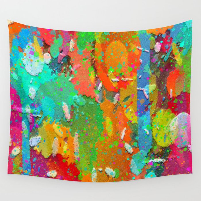 Colorful abstract composition 11. Wall Tapestry