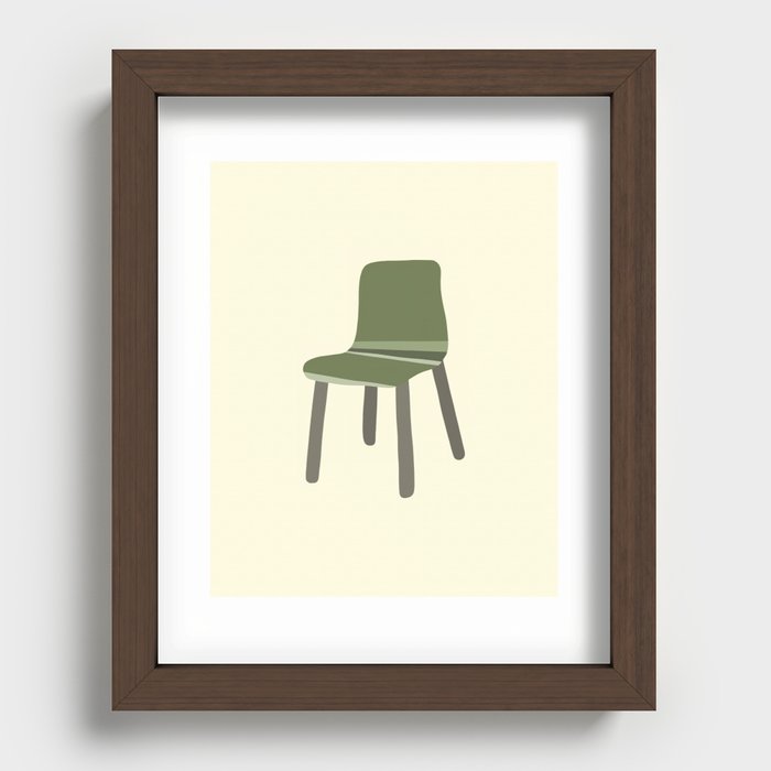 Minimal furniture project 1 Recessed Framed Print