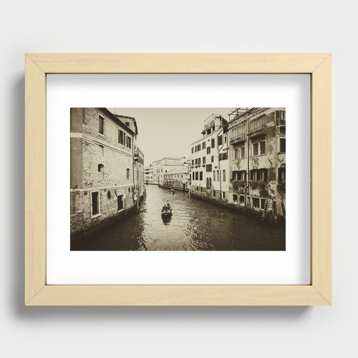 Venice, Italy, Film Photo, Analog Recessed Framed Print