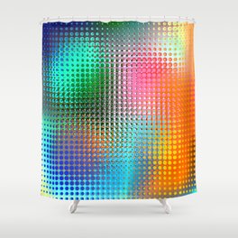 Illustration - abstract background. Vibrant colors Shower Curtain