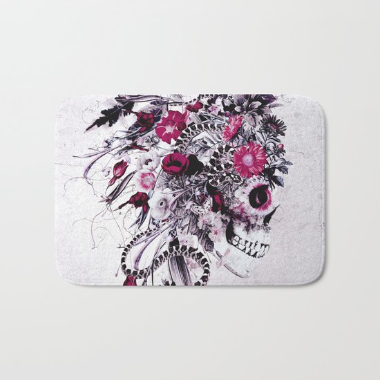 Skull Red Bath Mat